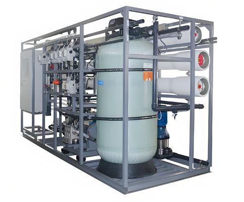 99डुप्लेक्स स्टील 2205 सामग्री में 0.5% समुद्री जल रिवर्स ऑस्मोसिस शुद्धिकरण प्रणाली