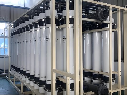 अच्छी कीमत एसएस304/पीवीसी अल्ट्राफिल्ट्रेशन सिस्टम 80% वसूली और 99.99% एसएस हटाने के साथ ऑनलाइन