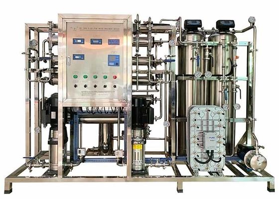 अच्छी कीमत UPVC/SS304 फिटिंग और Grundfos/CNP पंप के साथ 1-50m3/H क्षमता EDI प्रणाली ऑनलाइन