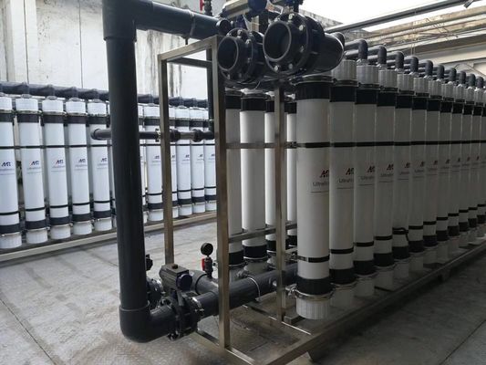 अच्छी कीमत 99% धुंधलापन हटाने की दर अल्ट्राफिल्ट्रेशन प्रणाली 100m3/घंटा क्षमता और पूर्व उपचार के साथ यूएफ उपचार प्रक्रिया ऑनलाइन